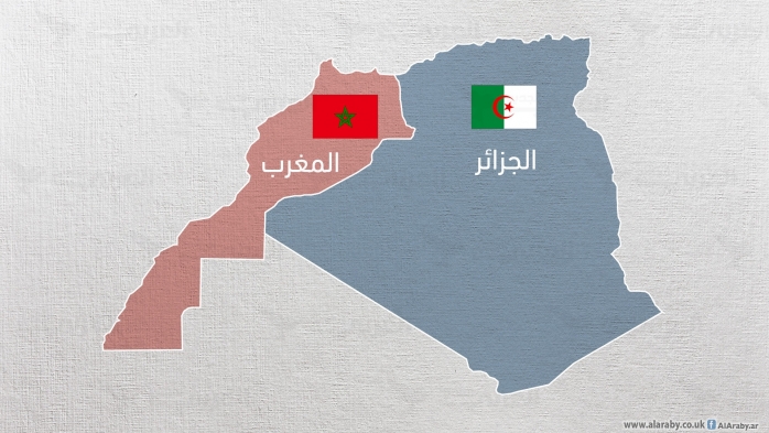 خريطة المغرب والجزائر الحدودية