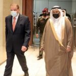 رئيس مجلس نواب المملكة الأردنية الهاشمية يستقبل العسومي لدى وصوله عمان